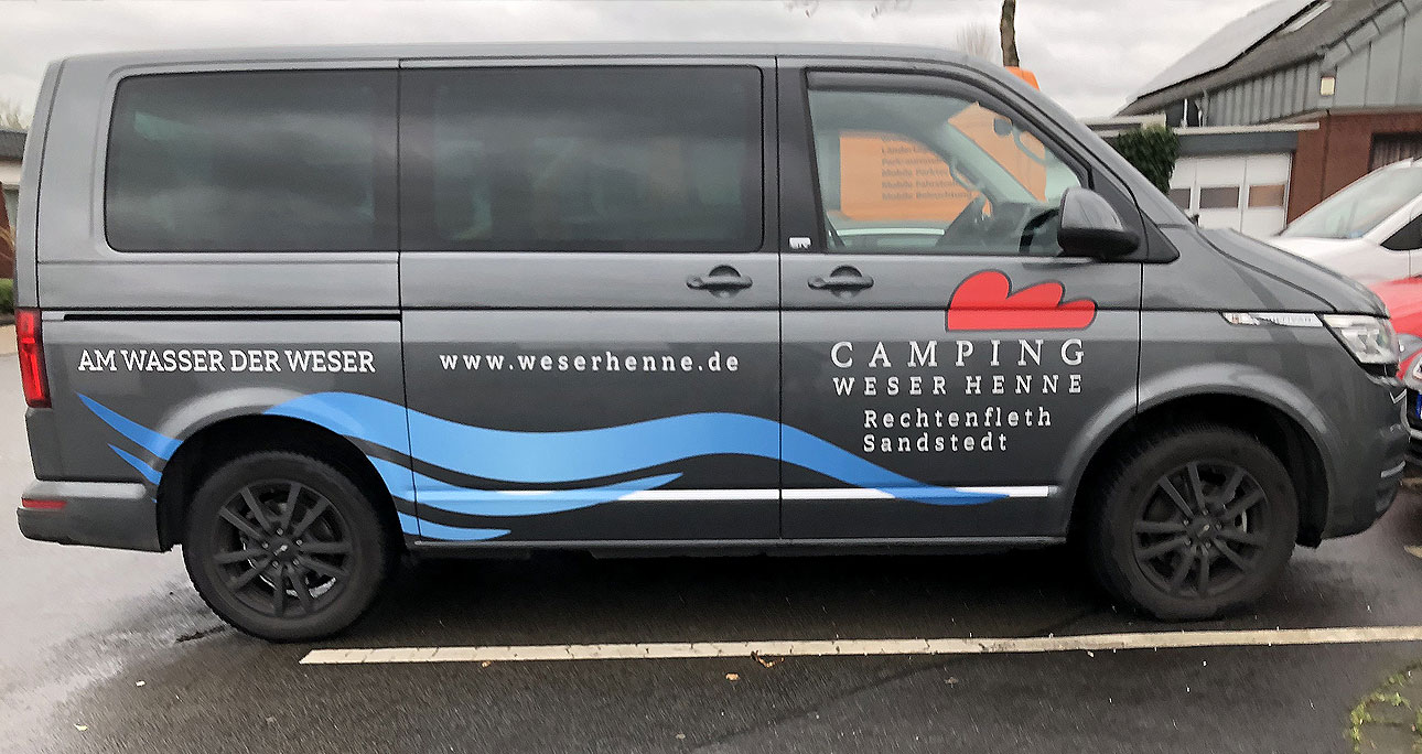 Folierung VW Transporter Logobeklebung
